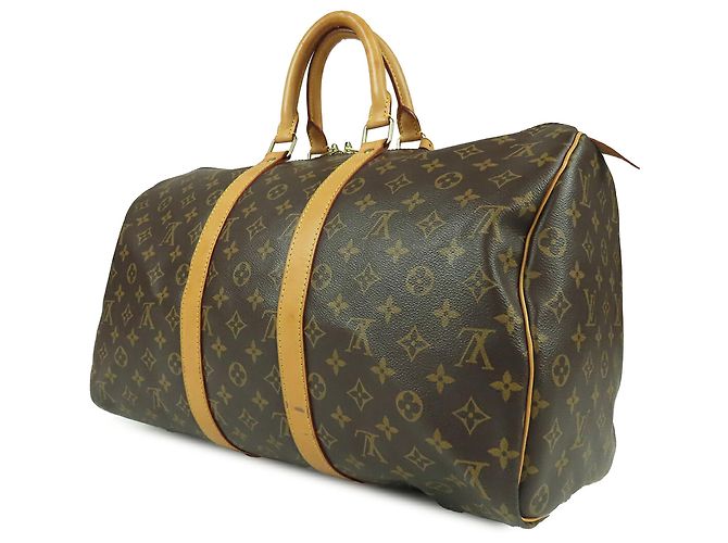 Louis Vuitton Brown Monogram Keepall 45 Marrone - vista 2
