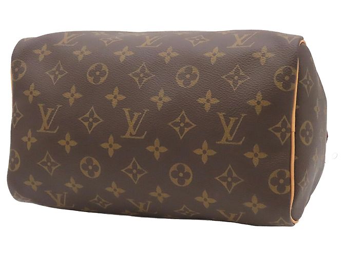 Louis Vuitton Brown Monogram Speedy 25 Castaño - vista 3