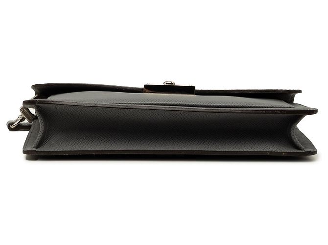 Clutch Louis Vuitton Gray Taiga Neo Belaia Marrone - vista 3