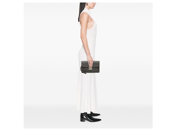 Clutch Louis Vuitton Gray Taiga Neo Belaia Marrone - vista 7