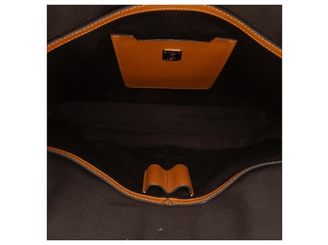 Maletín MCM Brown Visetos Coated Canvas Castaño - vista 4