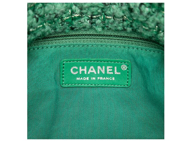 Chanel Green Small Quilted Tweed Reissue 2.55 Easy Messenger Flap Verde - vista 5