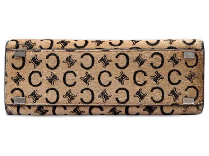 Céline Celine Brown C Macadam Handtasche aus Ponyhaar Braun Hellbraun - Ansicht 3