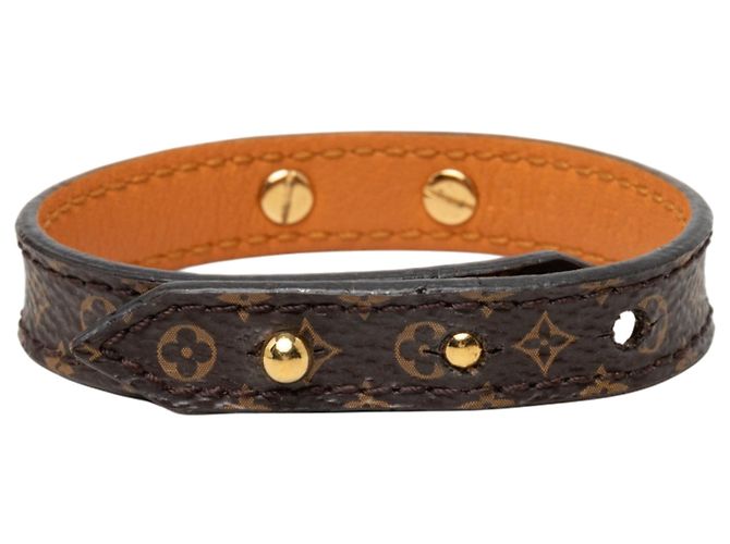 Bracelet Louis Vuitton Brown Monogram Logomania 17 Marron - vue 3
