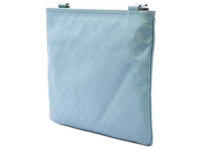 Gucci Borsa a Tracolla Blu Stampa GG Blu chiaro - vista 2