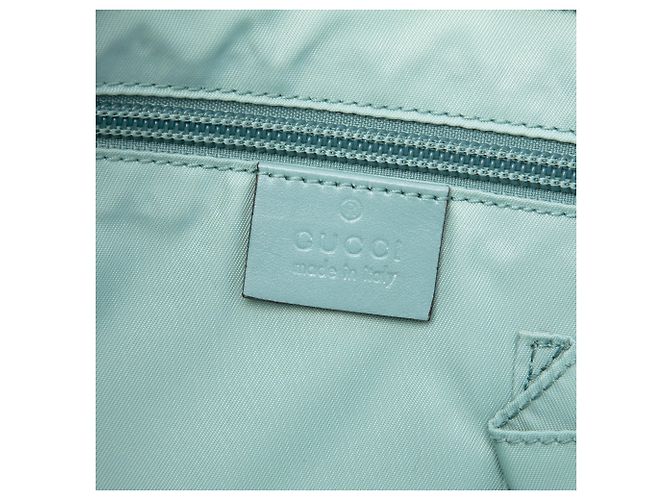 Gucci Borsa a Tracolla Blu Stampa GG Blu chiaro - vista 5