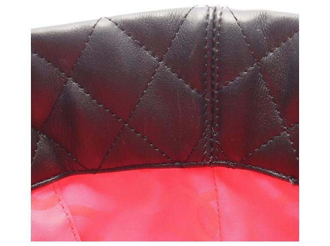 Borsa Tote Chanel Cambon Ligne Grande in Pelle di Agnello Nera Nero - vista 11