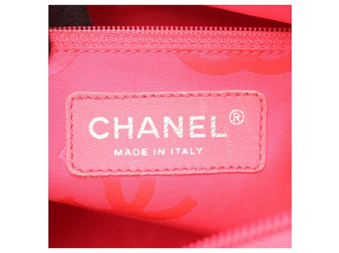 Borsa Tote Chanel Cambon Ligne Grande in Pelle di Agnello Nera Nero - vista 4