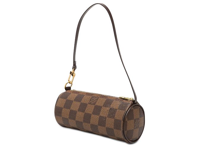 Louis Vuitton Brown Damier Ebene Papillon Pochette Marrone - vista 2