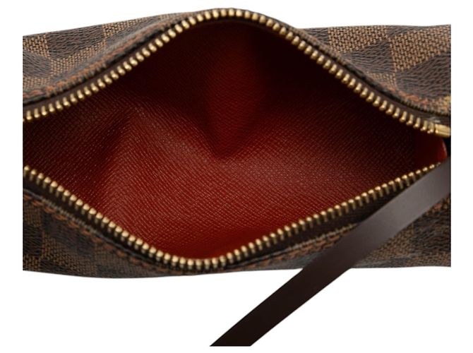Louis Vuitton Brown Damier Ebene Papillon Pochette Marrone - vista 4