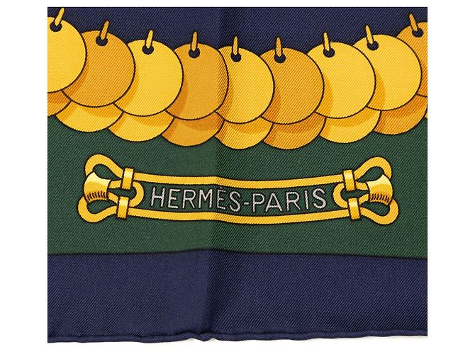 Hermès Green Kosmima Seidentuch 90 Grün - Ansicht 3