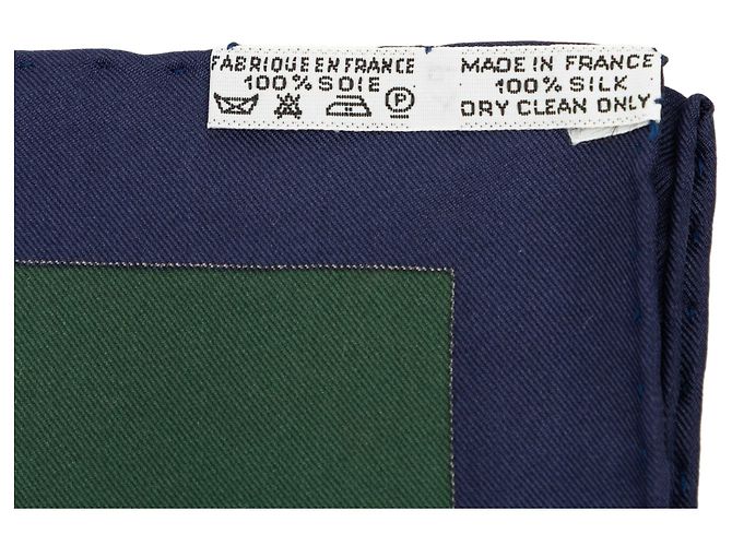 Hermès Green Kosmima Seidentuch 90 Grün - Ansicht 6