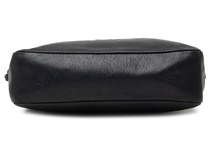 Borsa Lou Camera Bag Small in pelle di agnello nera con monogramma Saint Laurent Nero - vista 3