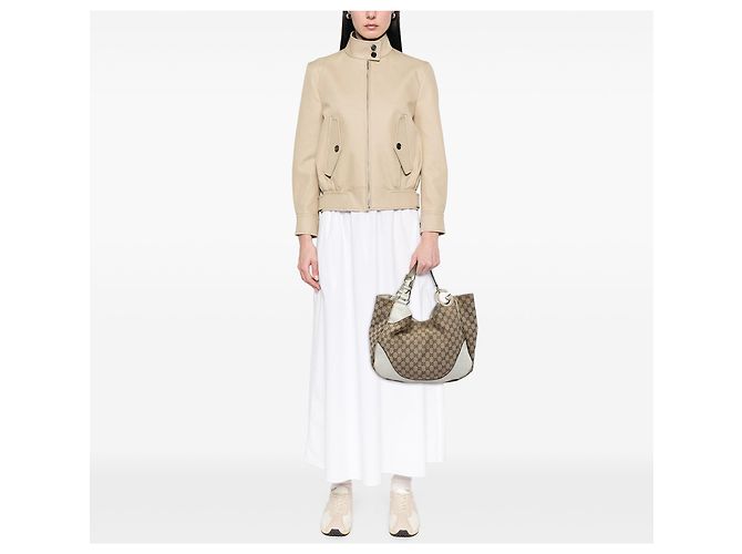 Gucci Charlotte Tote aus beigem GG Canvas - Ansicht 5