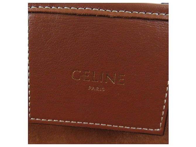 Céline Celine Cuir Triomphe Shopper aus glattem Kalbsleder Braun Medium - Ansicht 5