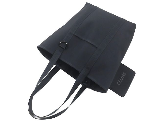 Cabas Céline Borsa Tote Verticale Trekking Celine in nylon nero - vista 10