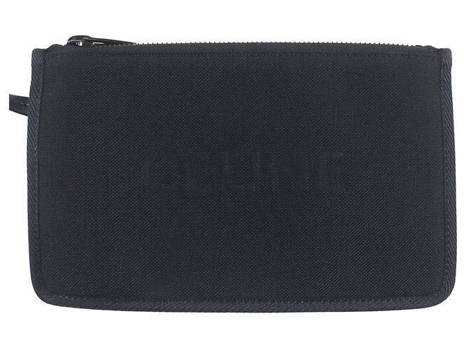 Cabas Céline Borsa Tote Verticale Trekking Celine in nylon nero - vista 9