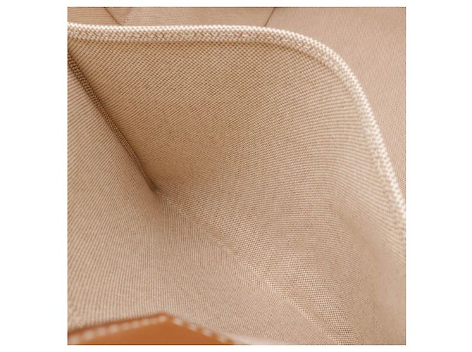 Hermès Beige Limited Edition Toile Sac Steeple 42 - vista 5