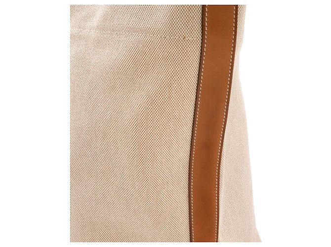 Hermès Beige Limited Edition Toile Sac Steeple 42 - vista 6