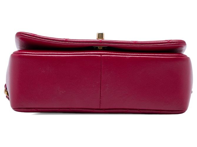 Chanel Pink Small Quilted Shiny Lambskin Fashion Therapy Flap Rose - vue 3