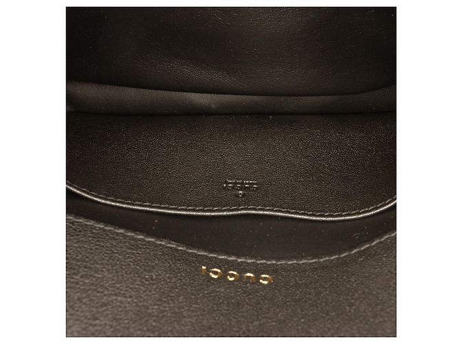Borsa a mano Gucci 1955 Horsebit Mini in vitello e shearling nero - vista 4