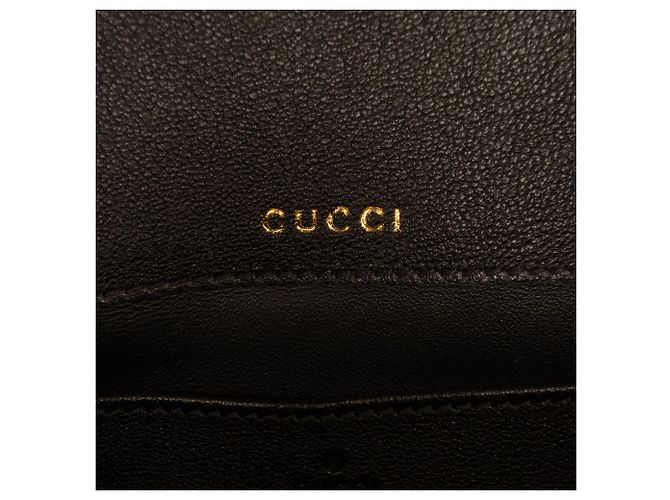 Borsa a mano Gucci 1955 Horsebit Mini in vitello e shearling nero - vista 5