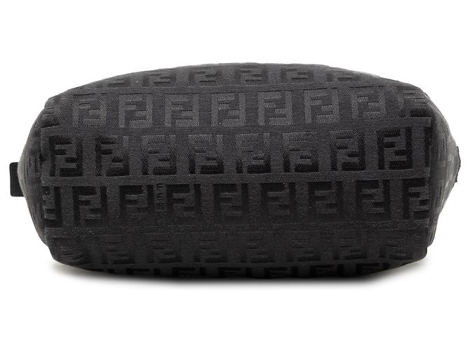 Borsa a mano Fendi Mini Zucchino Canvas Nera Nero - vista 3