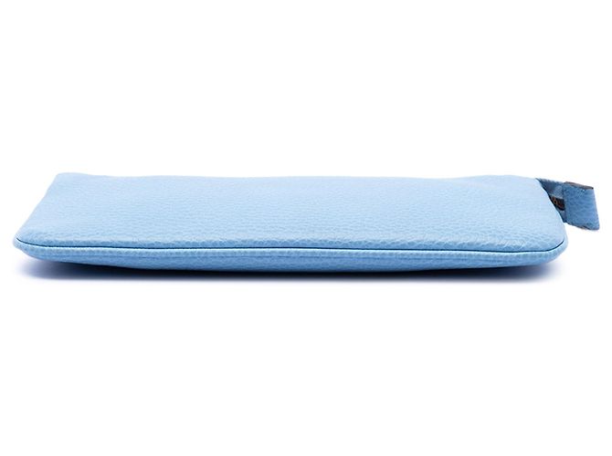 Pochette da polso Swing Gucci in pelle di vitello martellata blu Blu chiaro - vista 3