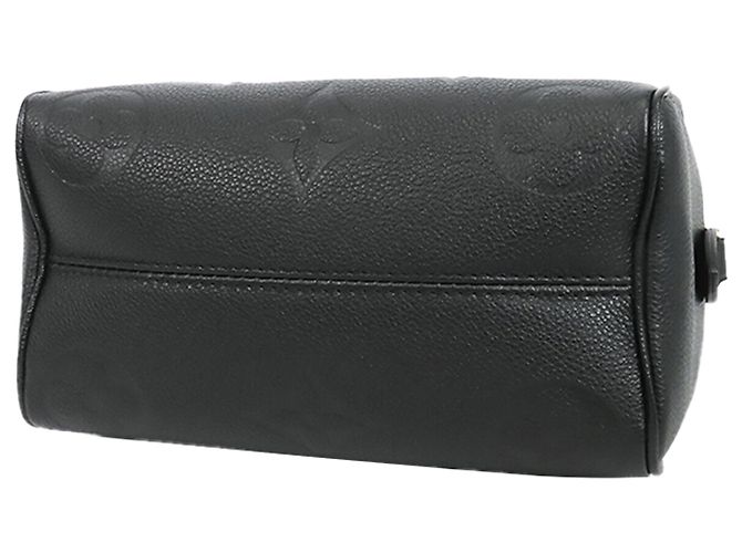 Louis Vuitton Black Monogram Giant Empreinte Speedy Bandouliere 20 Nero - vista 3