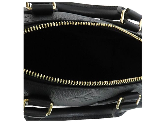 Louis Vuitton Black Monogram Giant Empreinte Speedy Bandouliere 20 Nero - vista 4