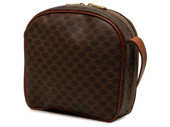 Céline Celine Brown Macadam Coated Canvas Crossbody-Tasche Braun - Ansicht 2
