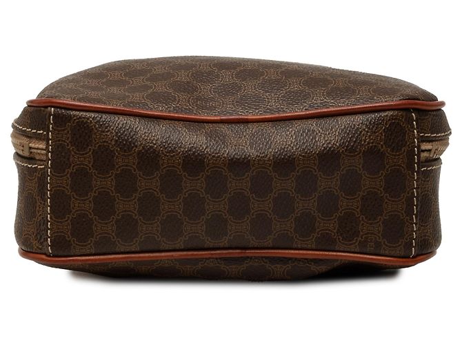 Céline Celine Brown Macadam Coated Canvas Crossbody-Tasche Braun - Ansicht 3