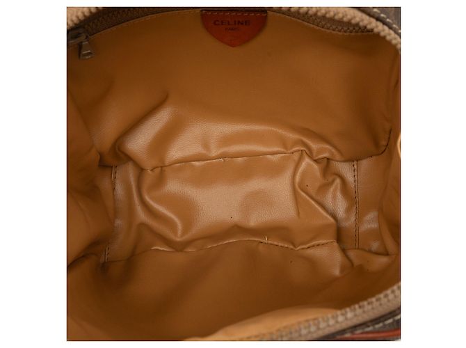 Céline Celine Brown Macadam Coated Canvas Crossbody-Tasche Braun - Ansicht 4