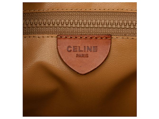Céline Celine Brown Macadam Coated Canvas Crossbody-Tasche Braun - Ansicht 5