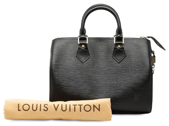 Louis Vuitton Black Epi Speedy 25 Nero - vista 7