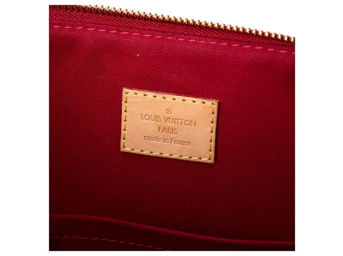 Louis Vuitton Red Monogram Vernis Bellevue GM Rosso - vista 5