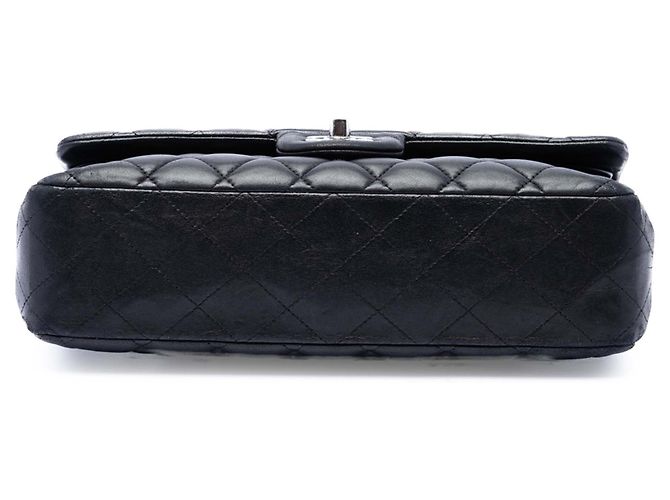 Chanel Black Medium Classic Lambskin Double Flap Nero - vista 3