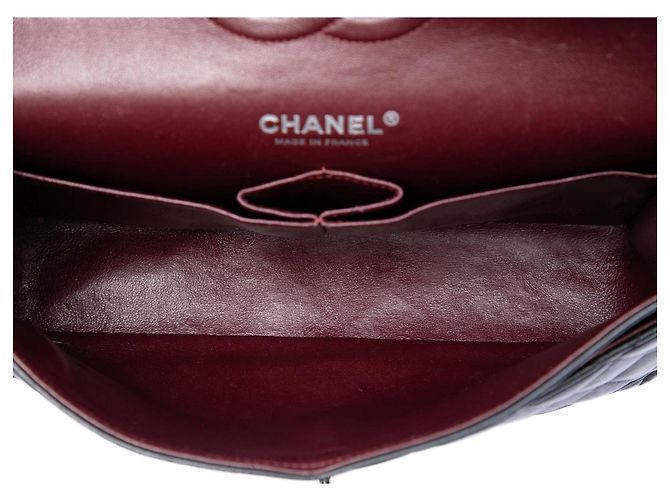 Chanel Black Medium Classic Lambskin Double Flap Nero - vista 4