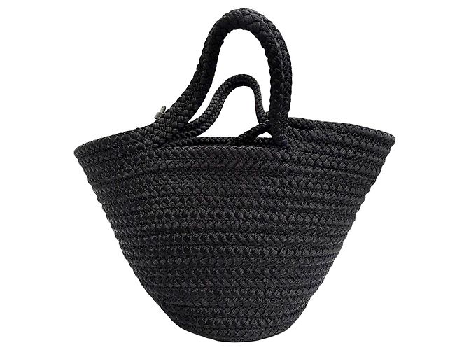 Bolso Ibiza Basket Balenciaga Pequeño de Nailon Negro - vista 2