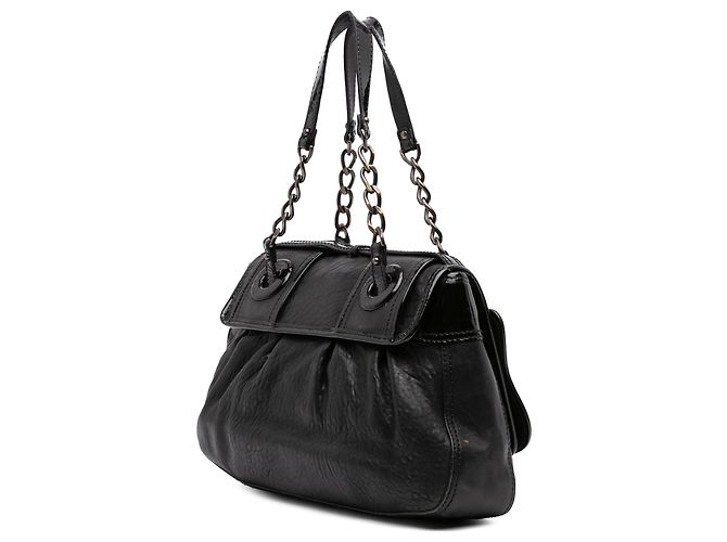 Fendi B Bag Handtasche aus schwarzem Leder Medium mit oberem Griff - Ansicht 2