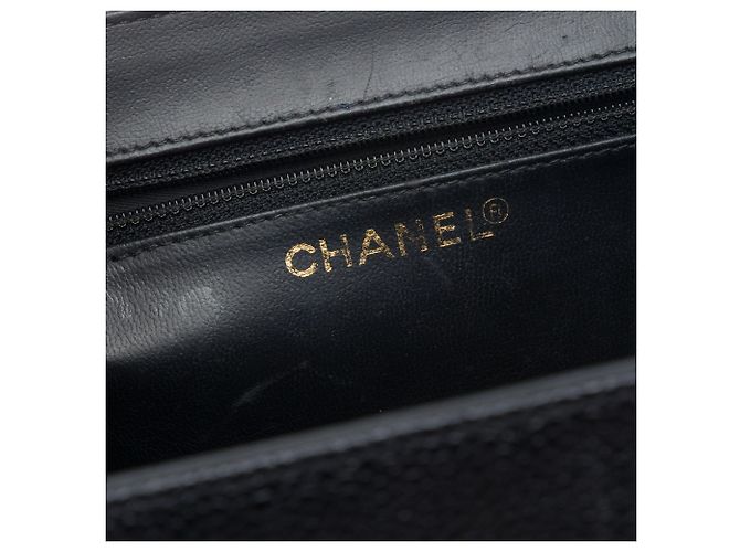 Vanity Beauty Case Chanel Black CC Caviar Nero - vista 5