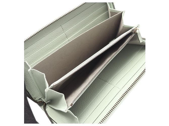 Bamboo Cartera larga Gucci de piel verde con bambú - vista 3