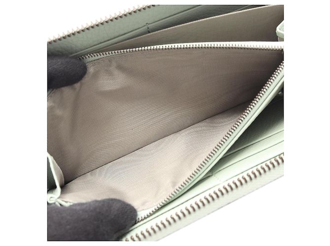 Bamboo Cartera larga Gucci de piel verde con bambú - vista 4