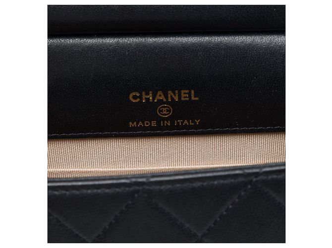 Chanel Black Quilted Lambskin Vertical Chic Pearls Flap Nero - vista 5