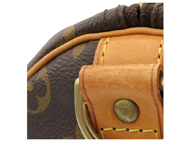 Louis Vuitton Brown Monogram Keepall Bandouliere 50 Marrone - vista 11