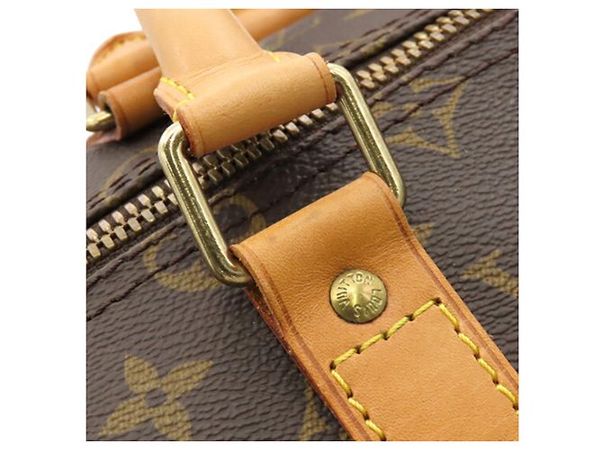 Louis Vuitton Brown Monogram Keepall Bandouliere 50 Marrone - vista 9