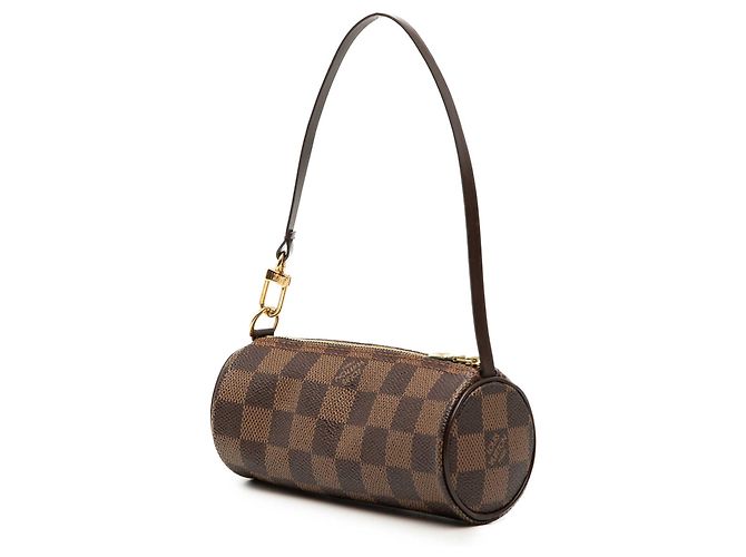 Louis Vuitton Brown Damier Ebene Papillon Pochette Marrone - vista 2