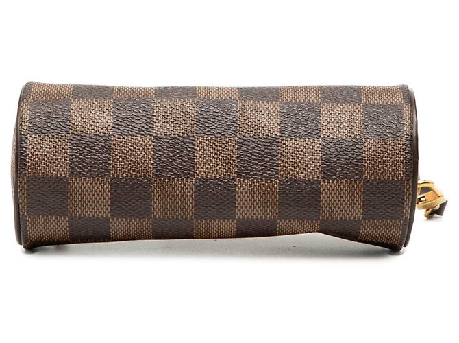 Louis Vuitton Brown Damier Ebene Papillon Pochette Marrone - vista 3