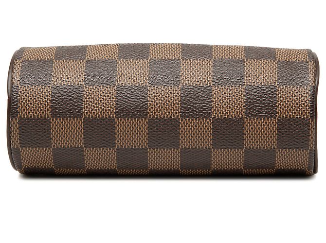 Louis Vuitton Brown Damier Ebene Papillon Pochette Marrone - vista 3