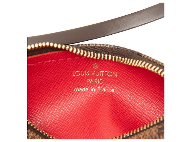 Louis Vuitton Brown Damier Ebene Papillon Pochette Marrone - vista 5